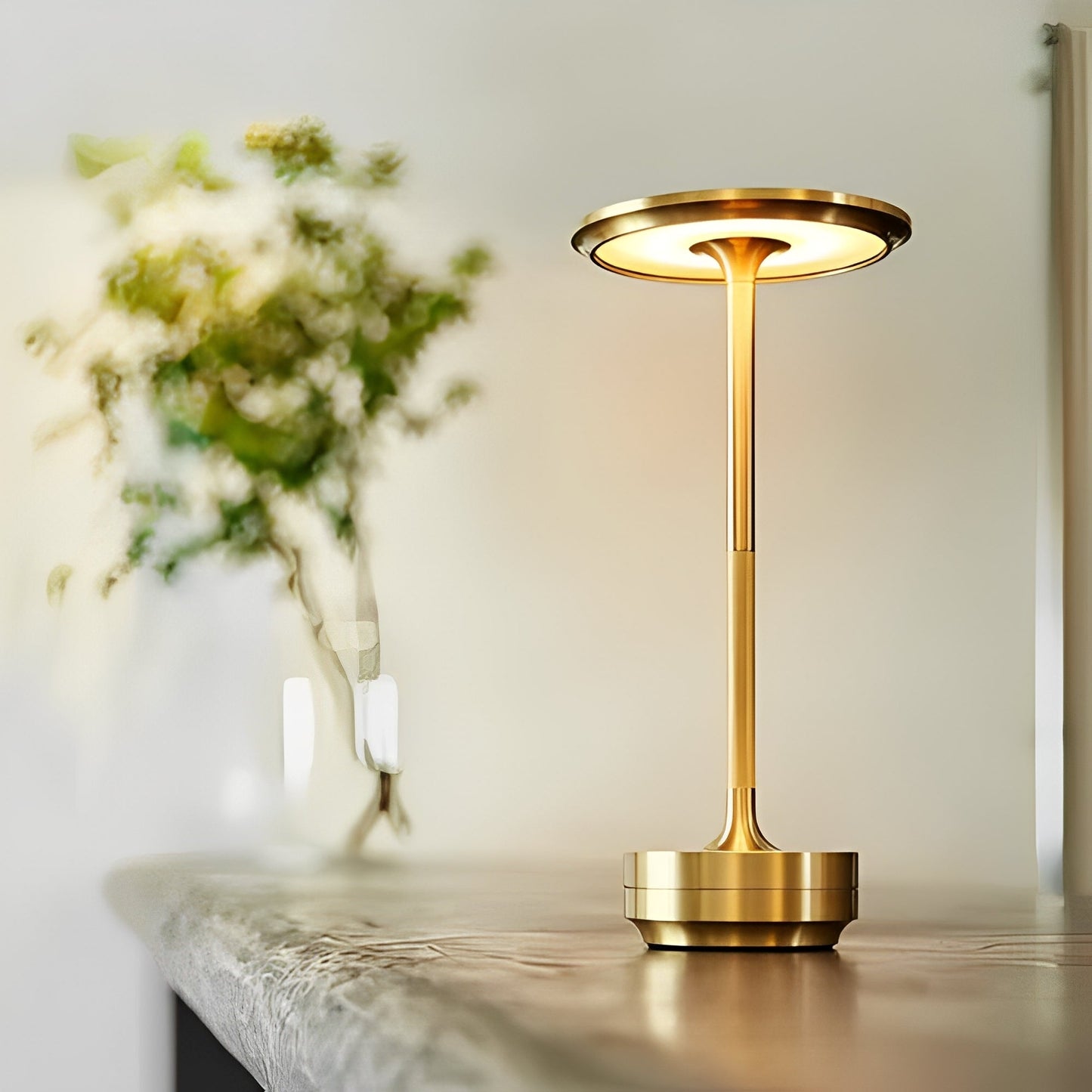 Yumi – Lampe de Table Champignon en Cristal