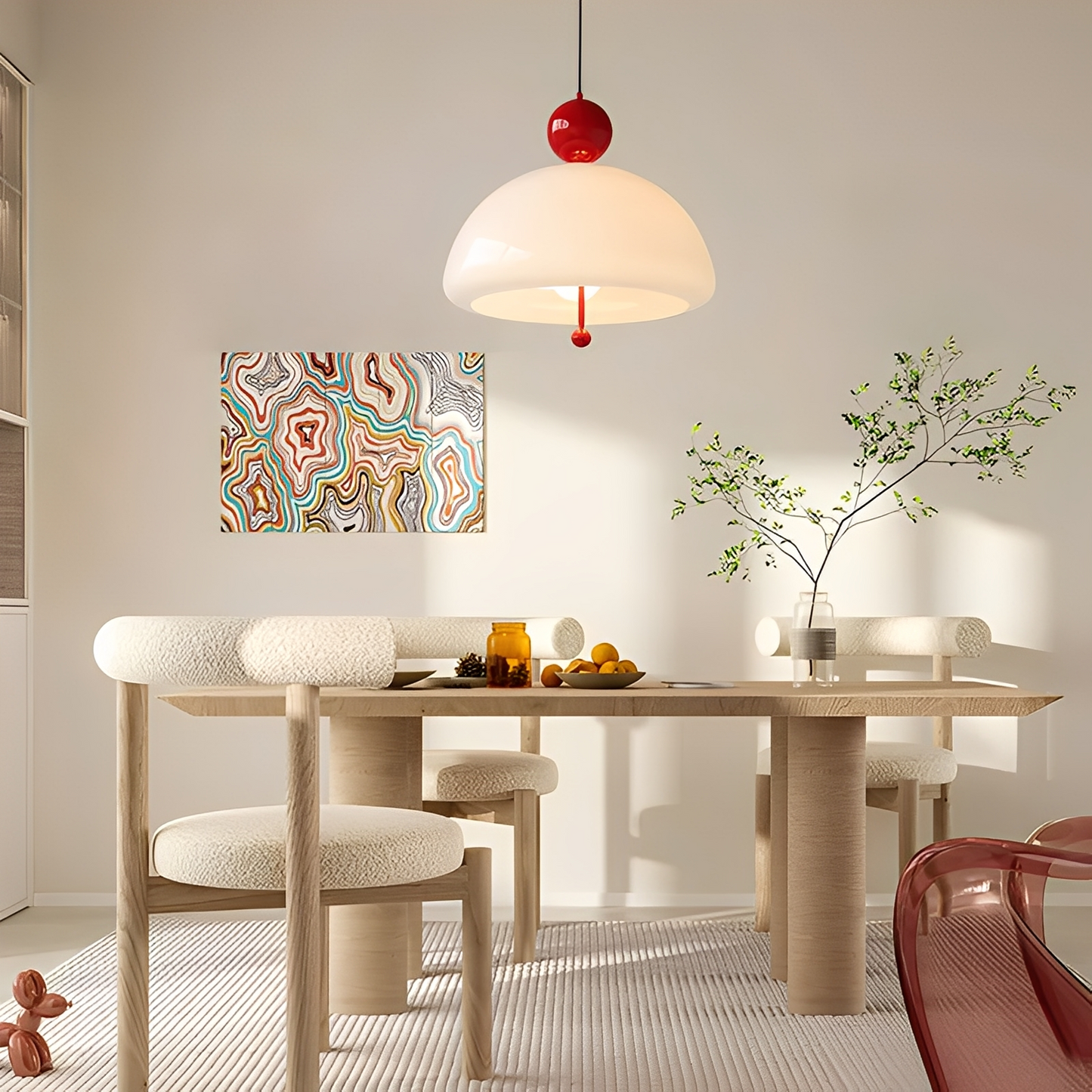 Ruffa – Lustre vintage en verre de style nordique