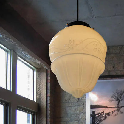 ÉclatVerre – Suspension vintage en verre sculpté au design géométrique