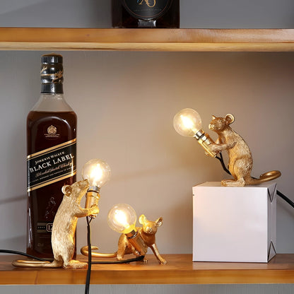Nilla – Lampe Mini-Souris Créative en Résine Style Nordique