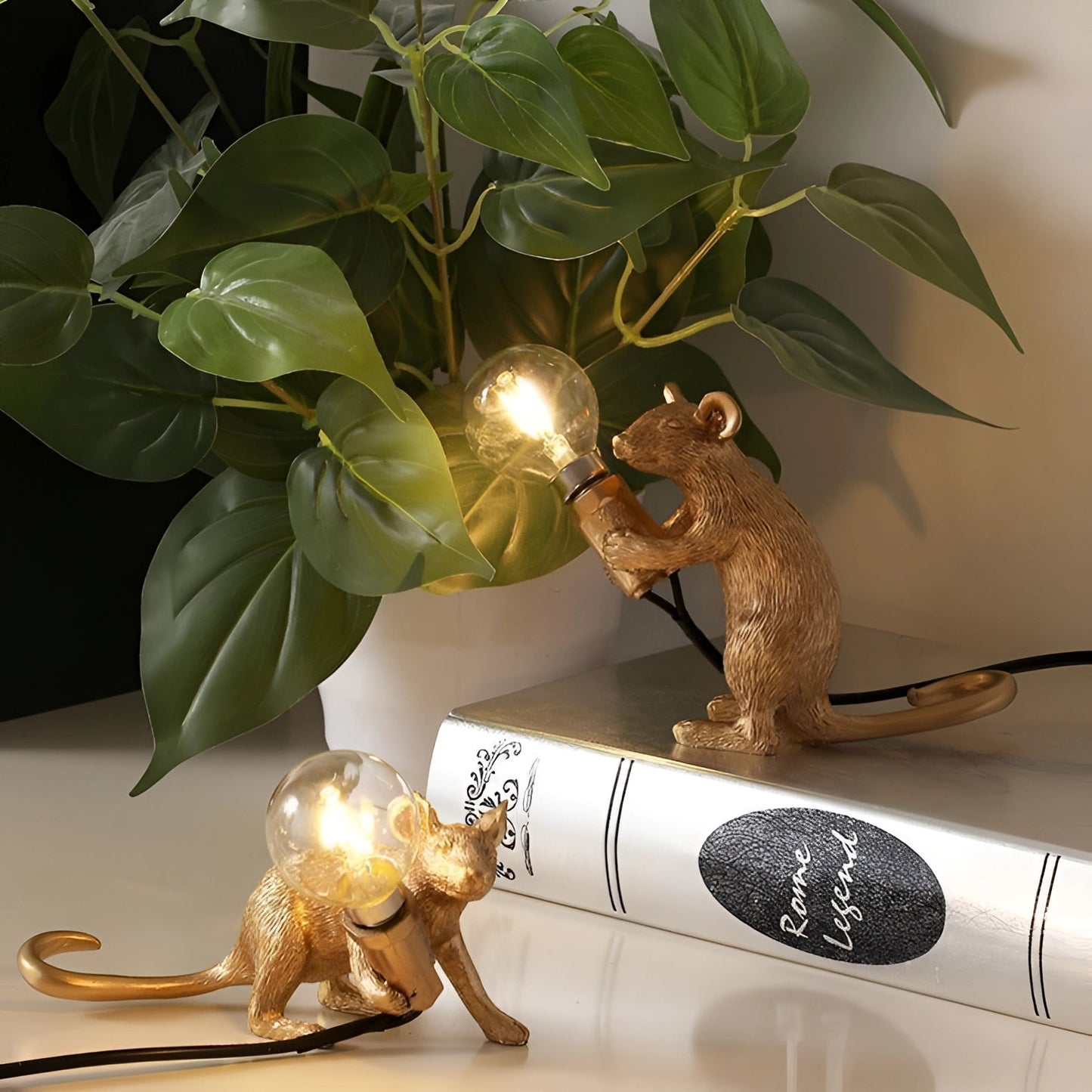 Nilla – Lampe Mini-Souris Créative en Résine Style Nordique