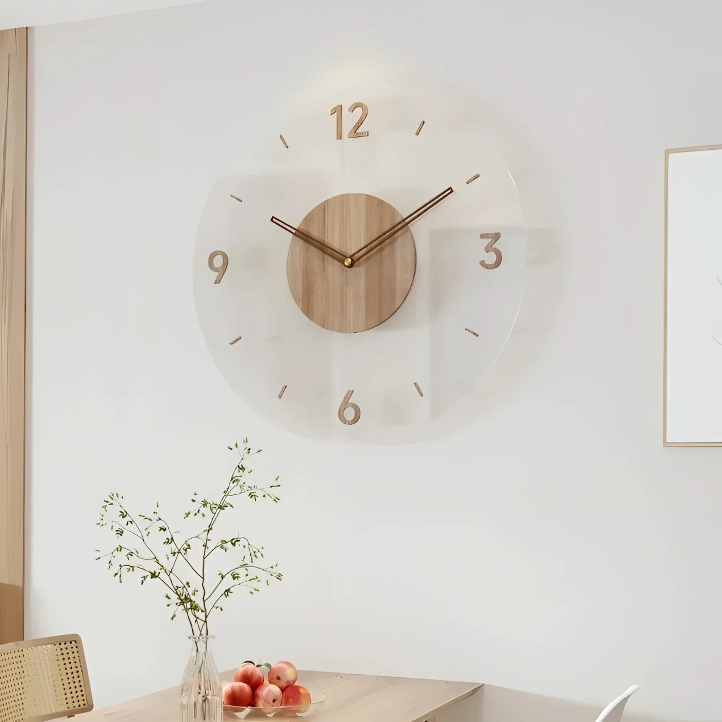 Maren – Horloge murale scandinave en bois