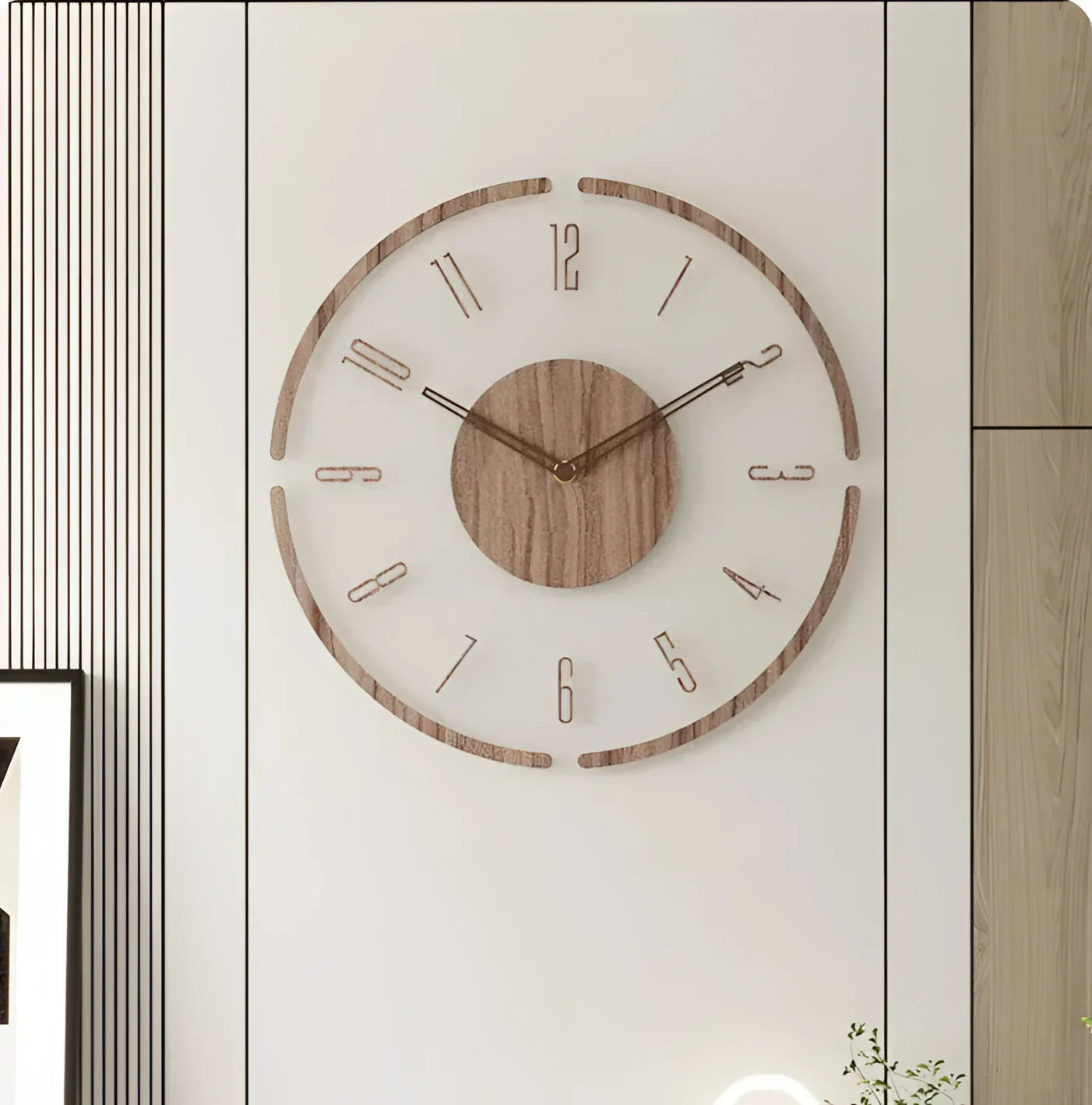 Maren – Horloge murale scandinave en bois