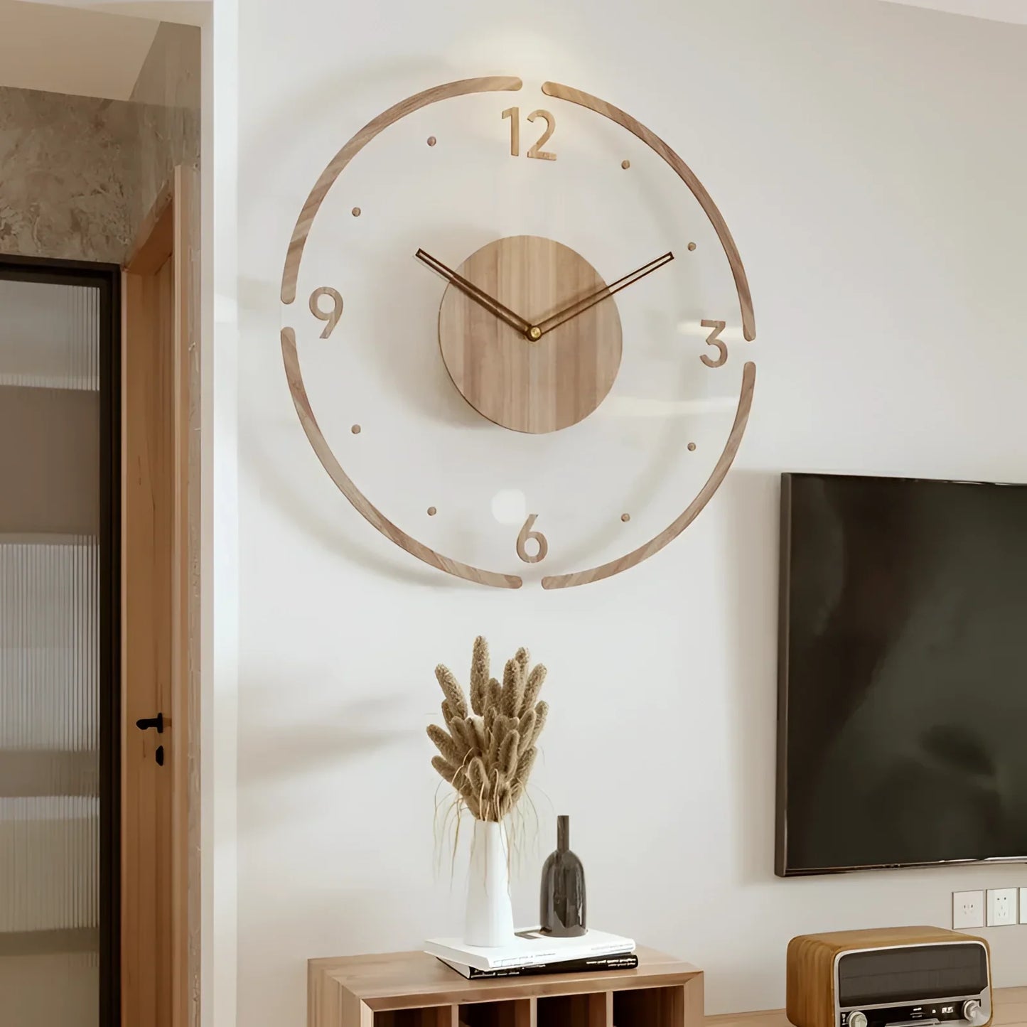Maren – Horloge murale scandinave en bois
