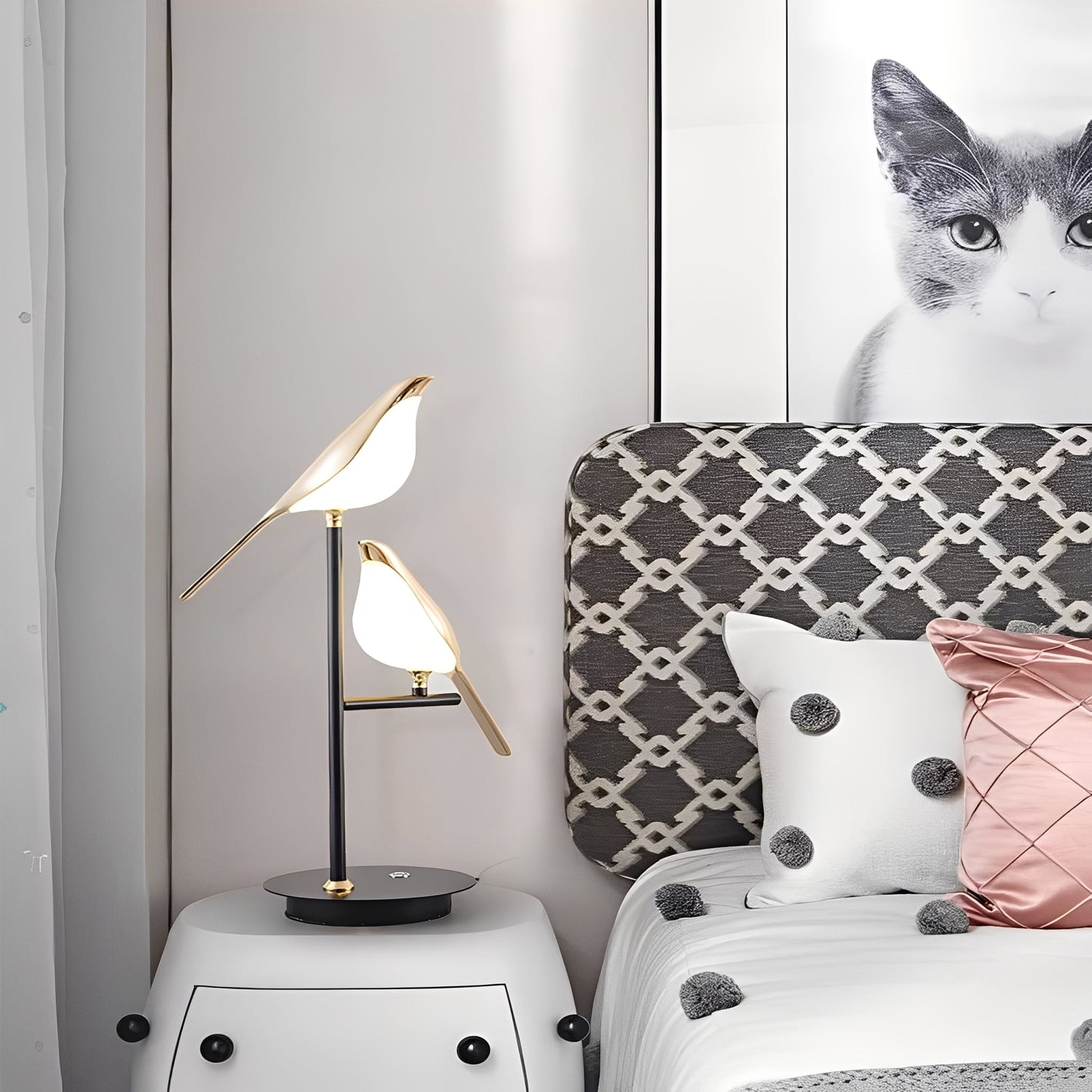 Magda – Magpie Série Lampe de Table LED Nordique