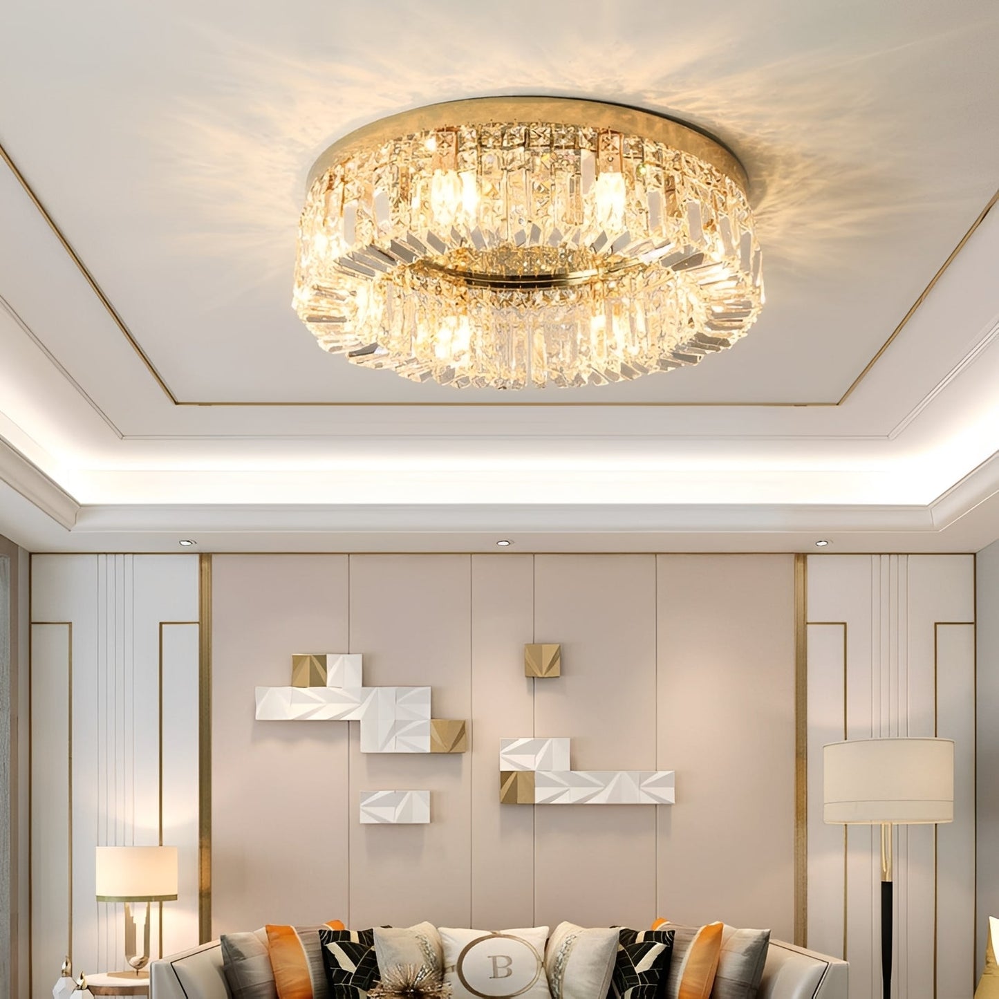 Elvion – Plafonnier en cristal postmoderne