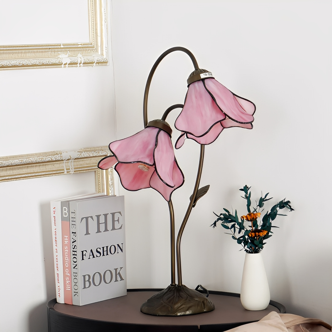 Mikayla – Lampe de Table Lotus à Double Tête