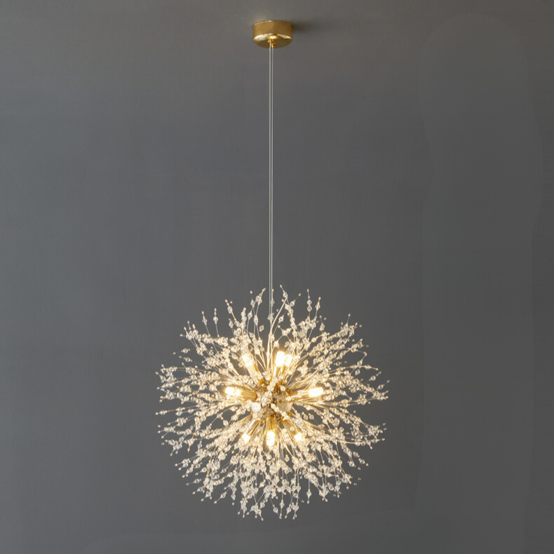 ClartéCristal – Suspension LED élégante avec effet de diffraction