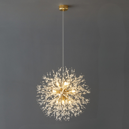 ClartéCristal – Suspension LED élégante avec effet de diffraction