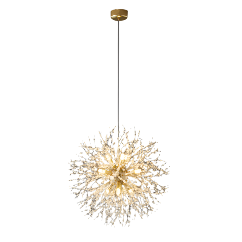 ClartéCristal – Suspension LED élégante avec effet de diffraction