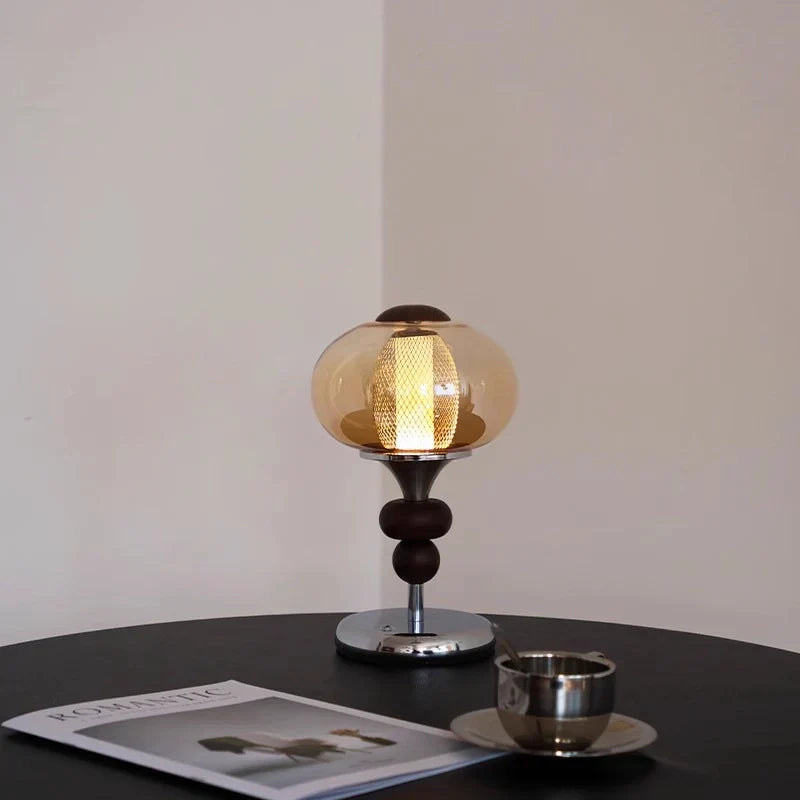 Zhonggu – Lampe de table en bois massif