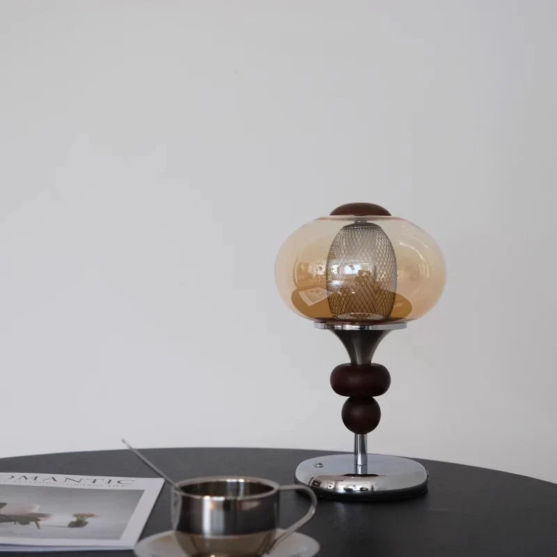 Zhonggu – Lampe de table en bois massif