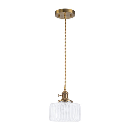 Shizuku – Suspension en laiton et verre
