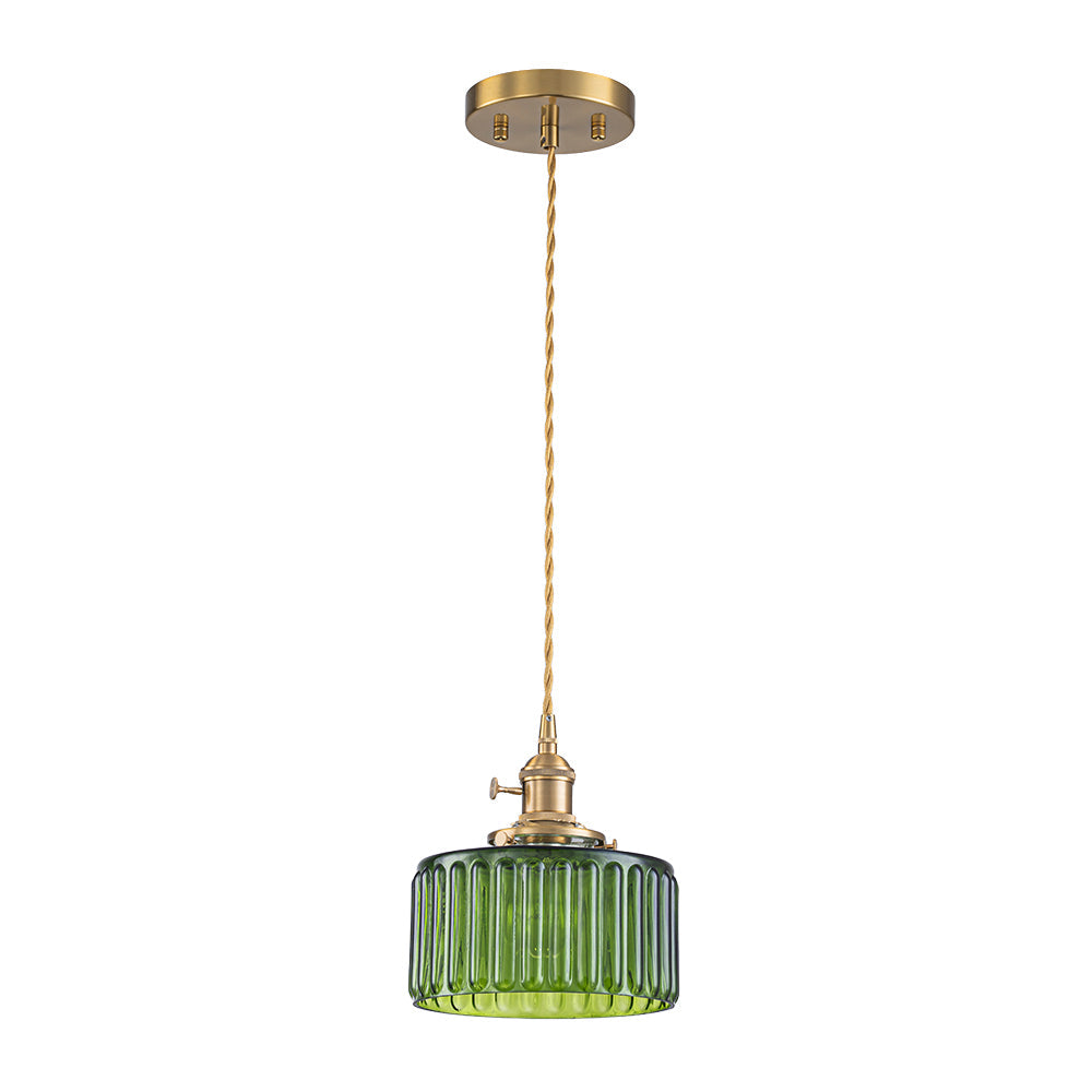 Shizuku – Suspension en laiton et verre