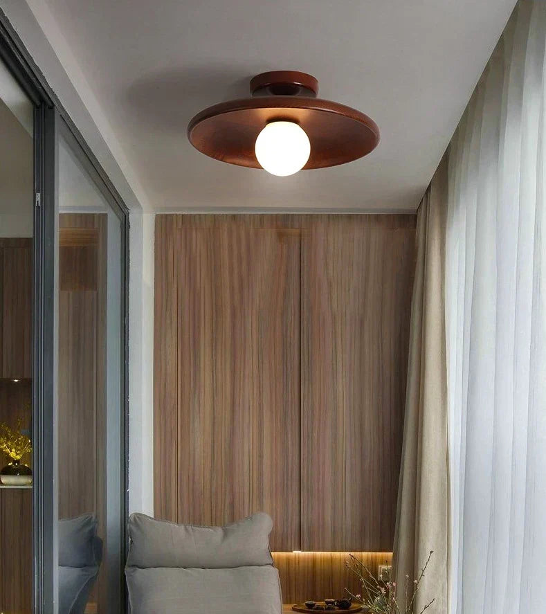 Miyabi – Lampe de plafond japonaise en bois massif