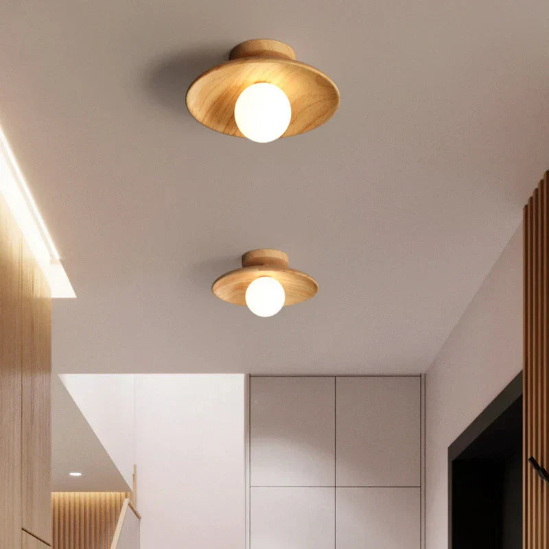 Miyabi – Lampe de plafond japonaise en bois massif