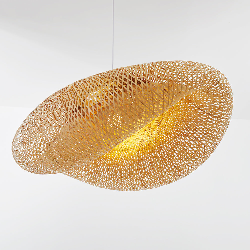 BambouZen – Suspension naturelle tressée en bambou