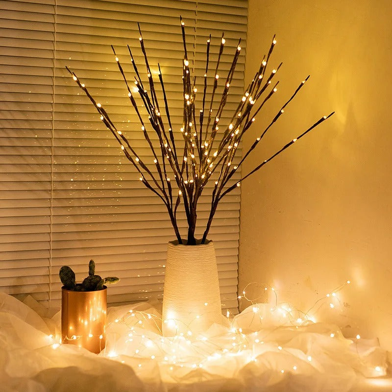 Marilyn – Lampe branche de saule avec lumière naturelle douce