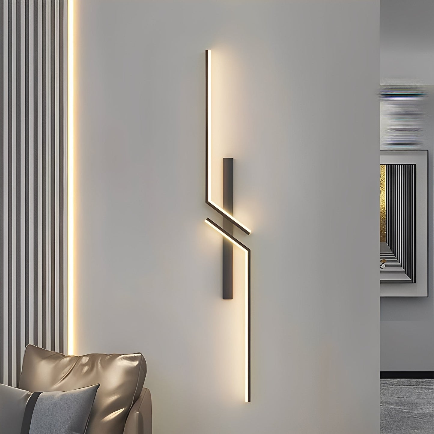 Lina – Applique Murale à Bandes Moderne Minimaliste