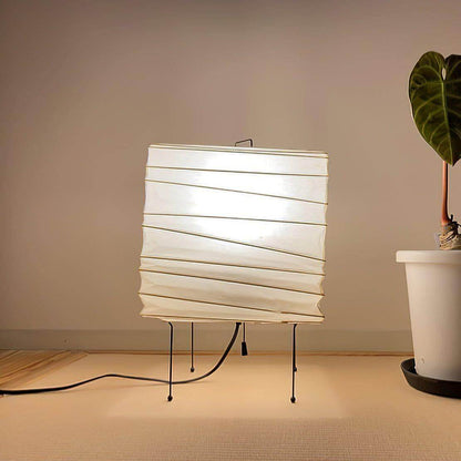 Airi – Lampadaire en papier de riz japonais