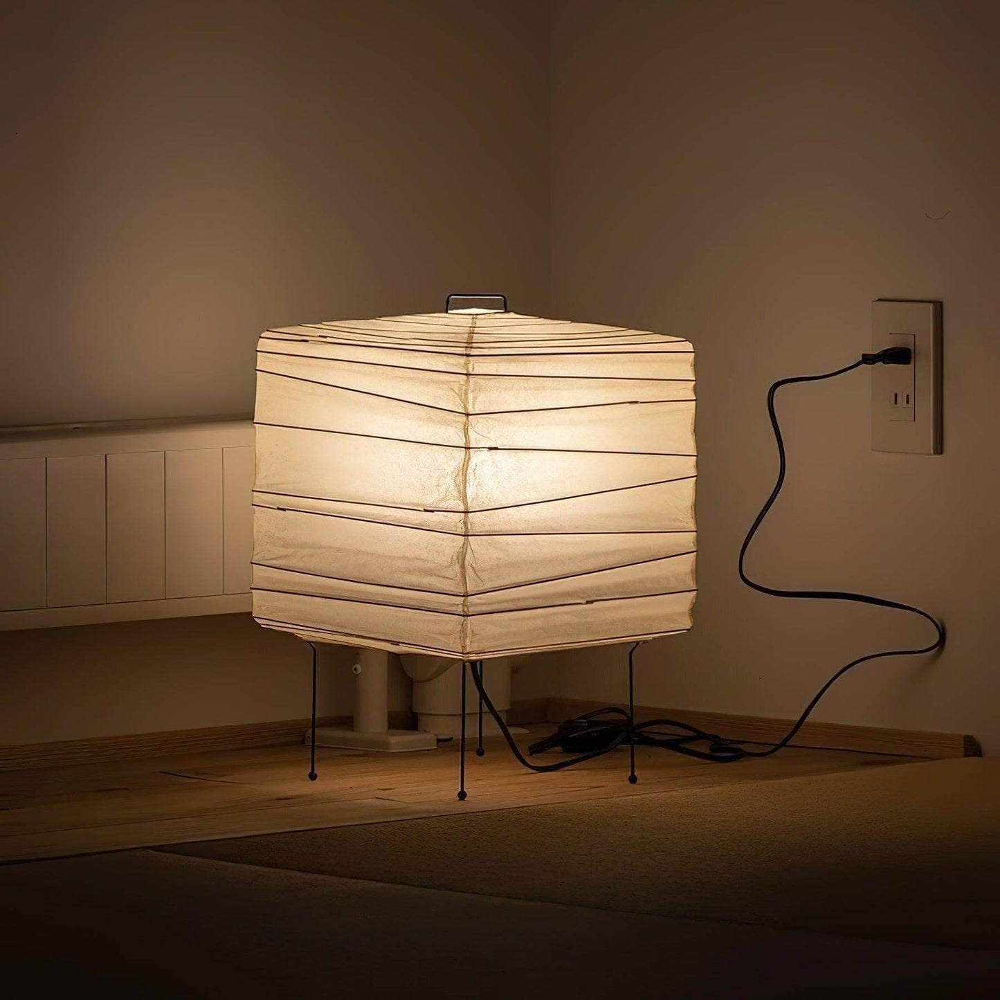 Airi – Lampadaire en papier de riz japonais
