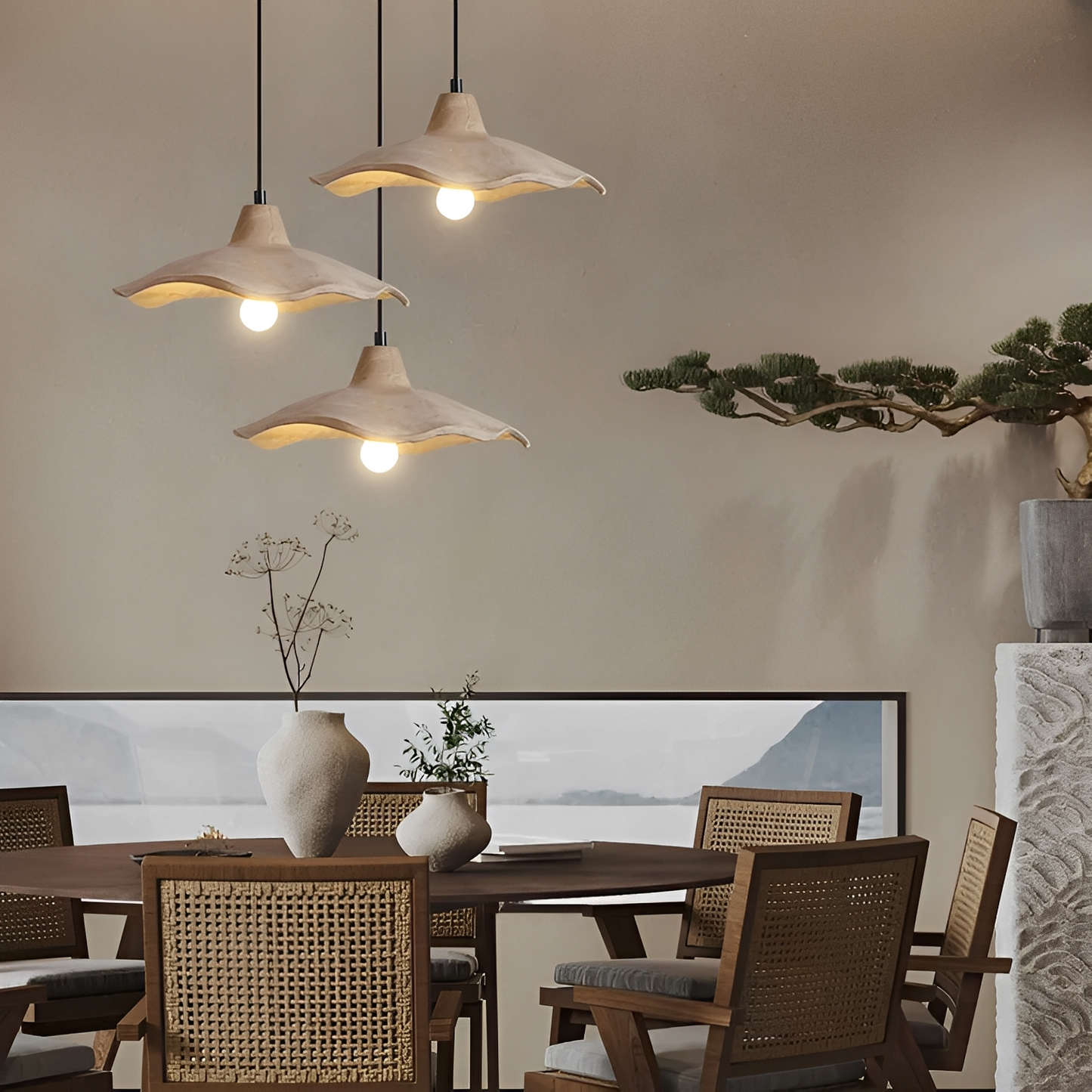 Hikari – Lampe Suspendue Rétro Japonaise
