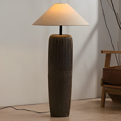 Winnie – Lampe sur pied rustique en bois avec charme vintage