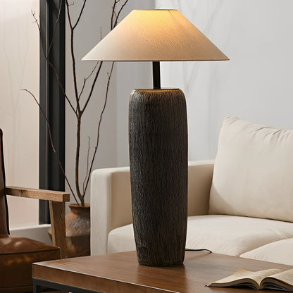 Winnie – Lampe sur pied rustique en bois avec charme vintage