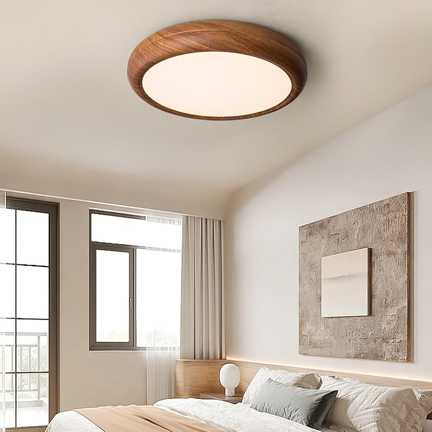Meilin – Lampe de plafond créative en noyer