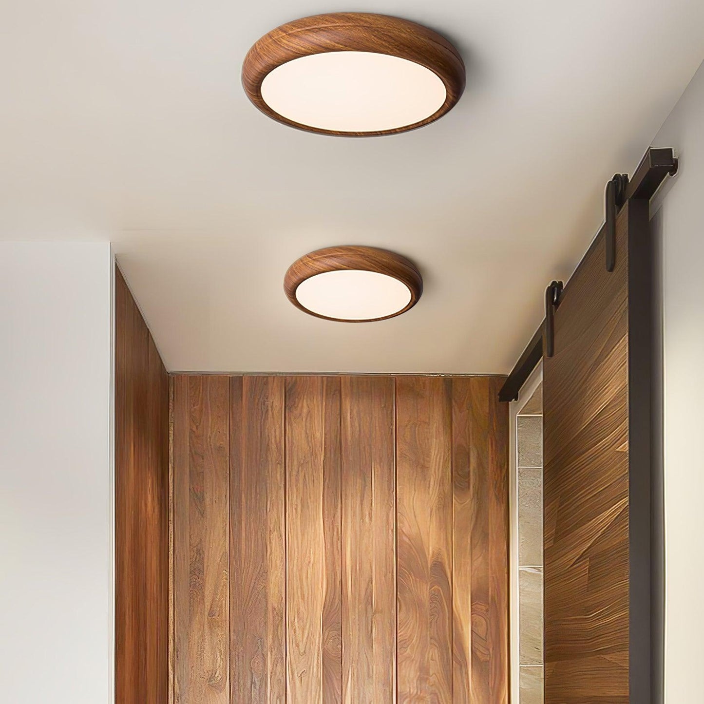 Meilin – Lampe de plafond créative en noyer