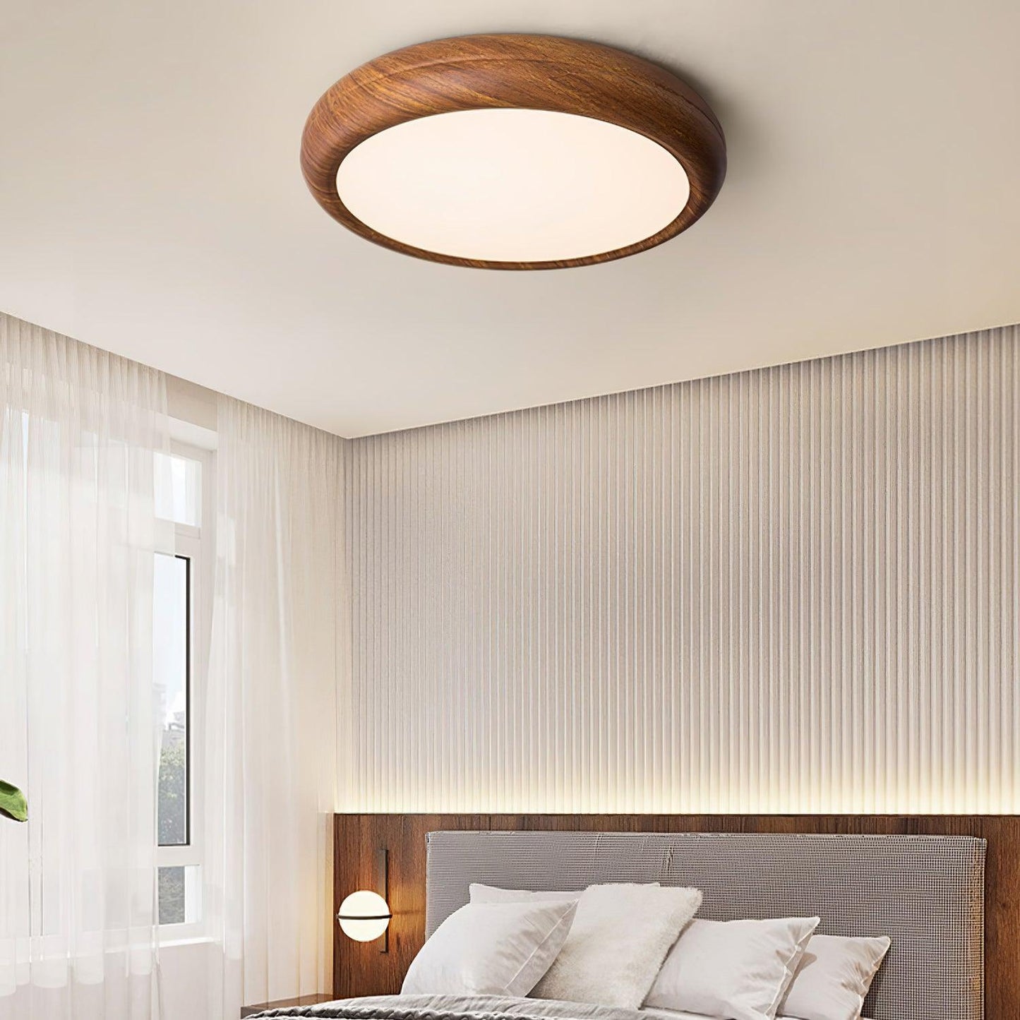 Meilin – Lampe de plafond créative en noyer