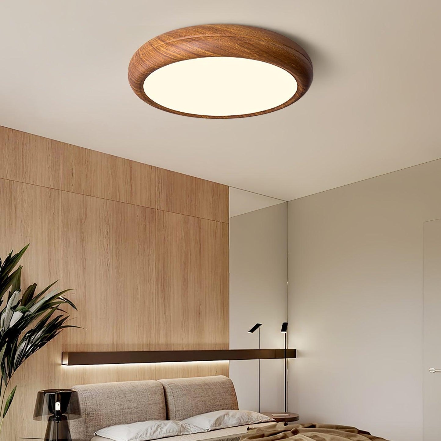 Meilin – Lampe de plafond créative en noyer