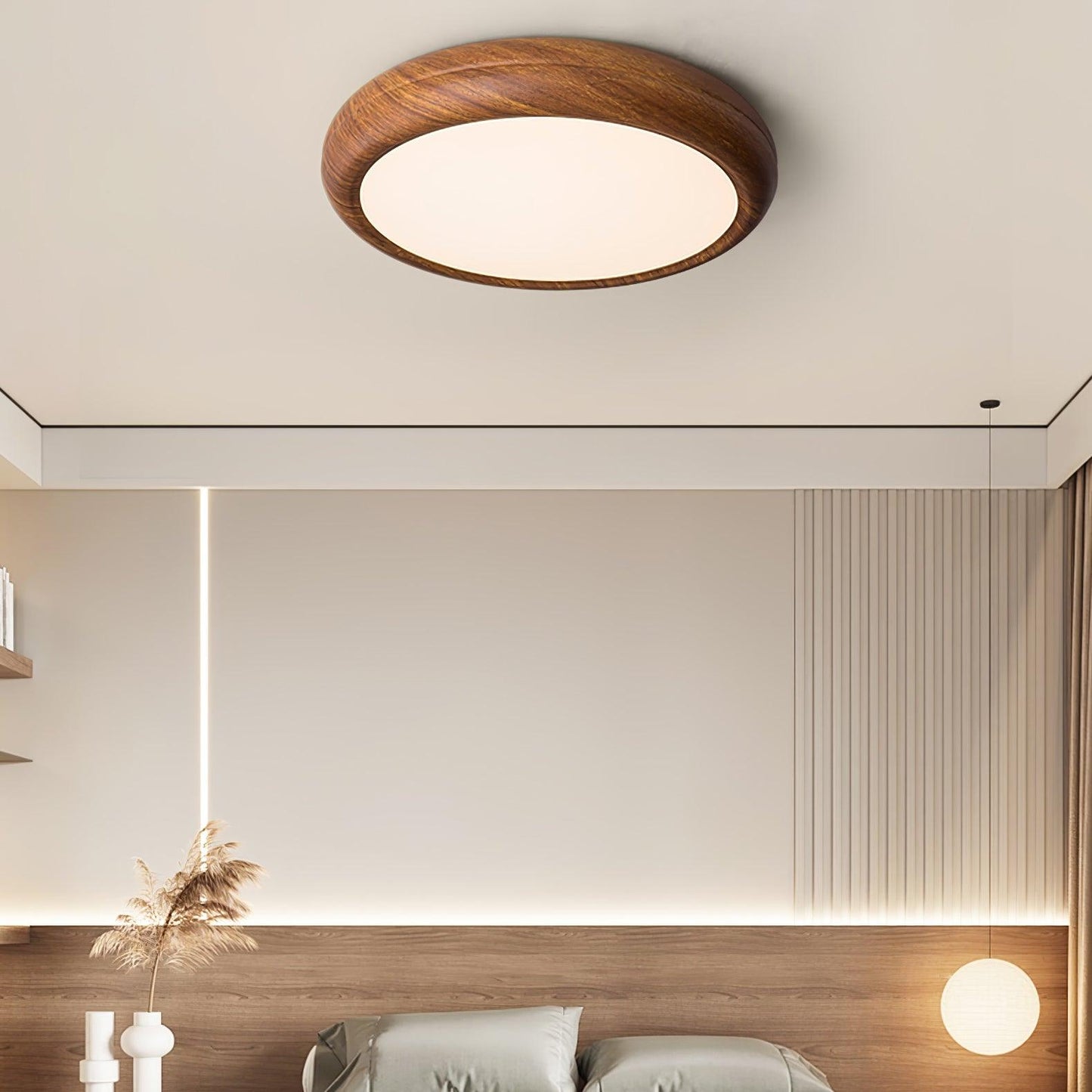 Meilin – Lampe de plafond créative en noyer