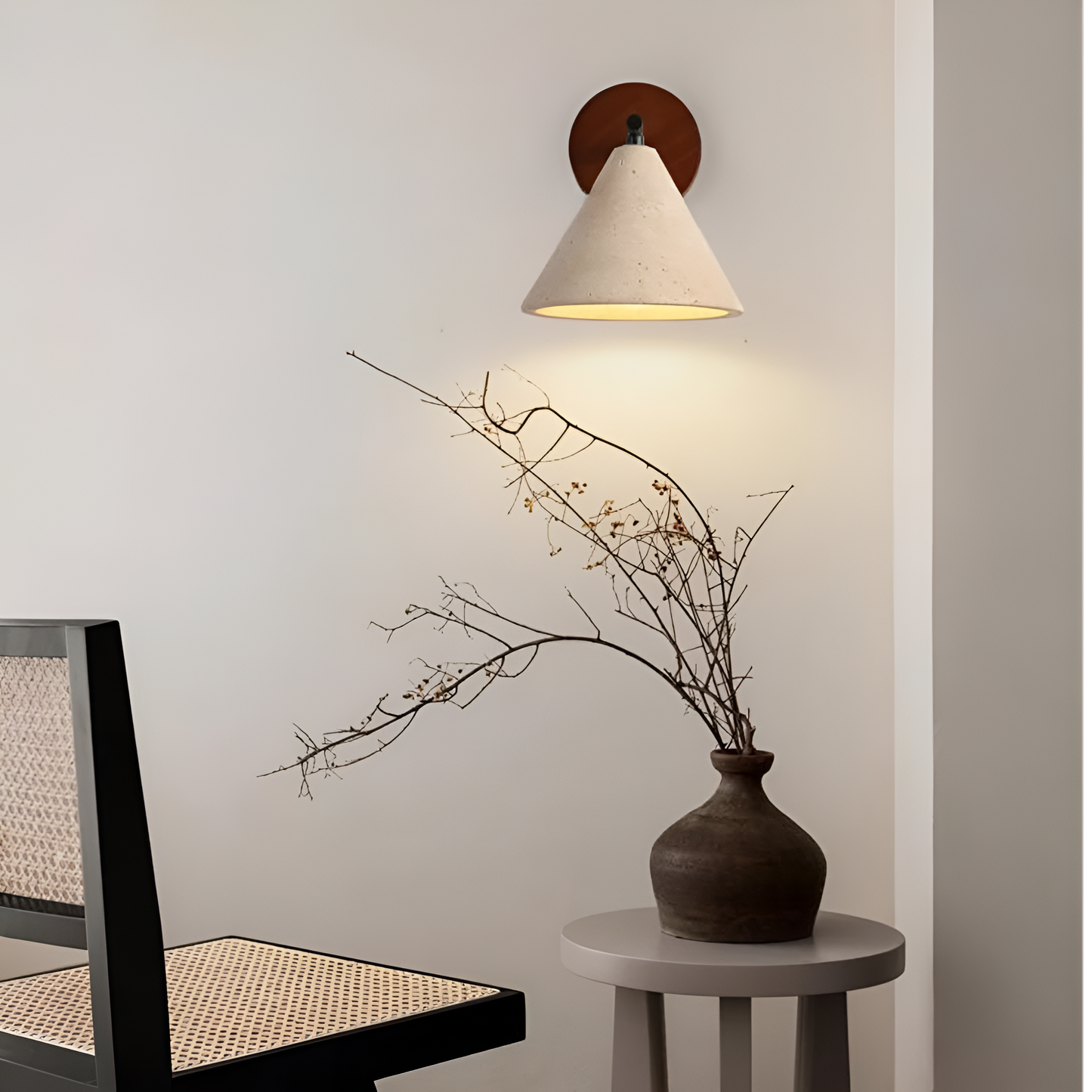 Erwin – Applique Murale en Pierre Jaune Antique