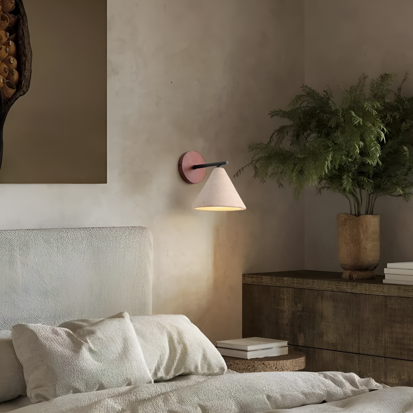 Erwin – Applique Murale en Pierre Jaune Antique