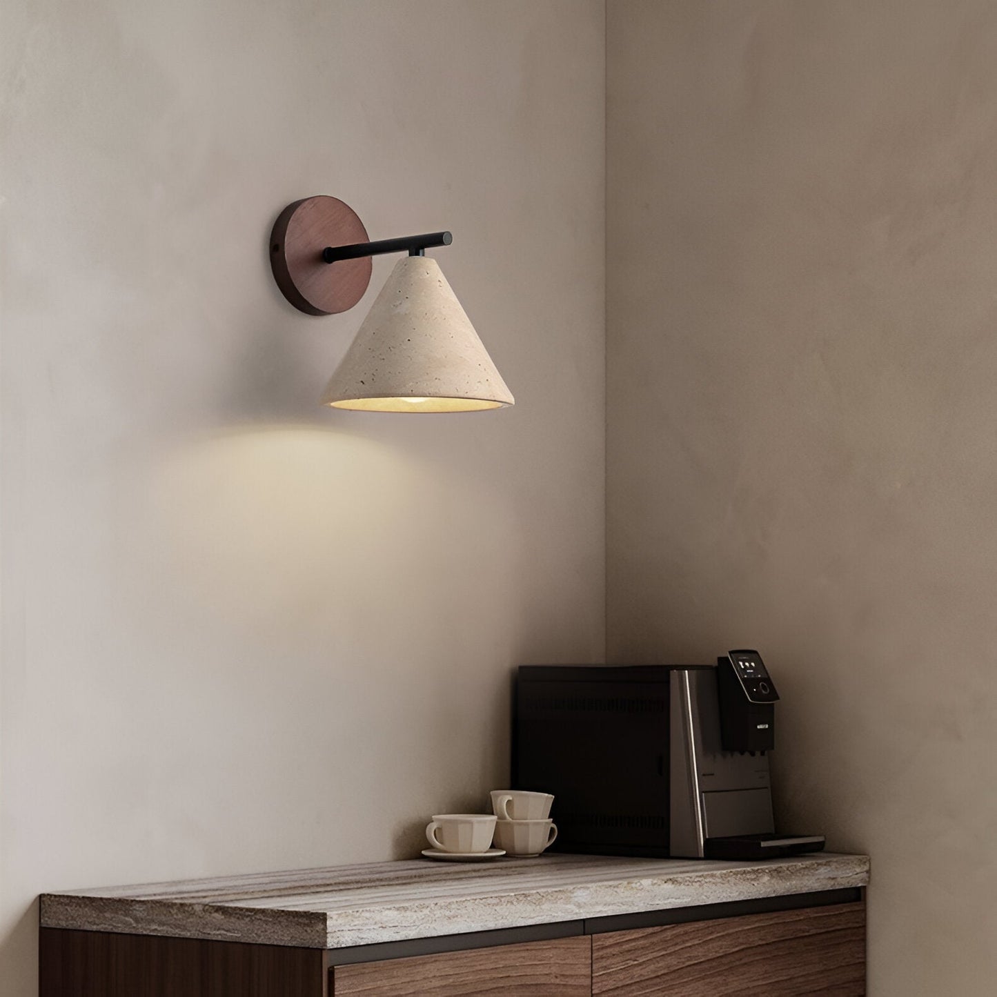 Erwin – Applique Murale en Pierre Jaune Antique
