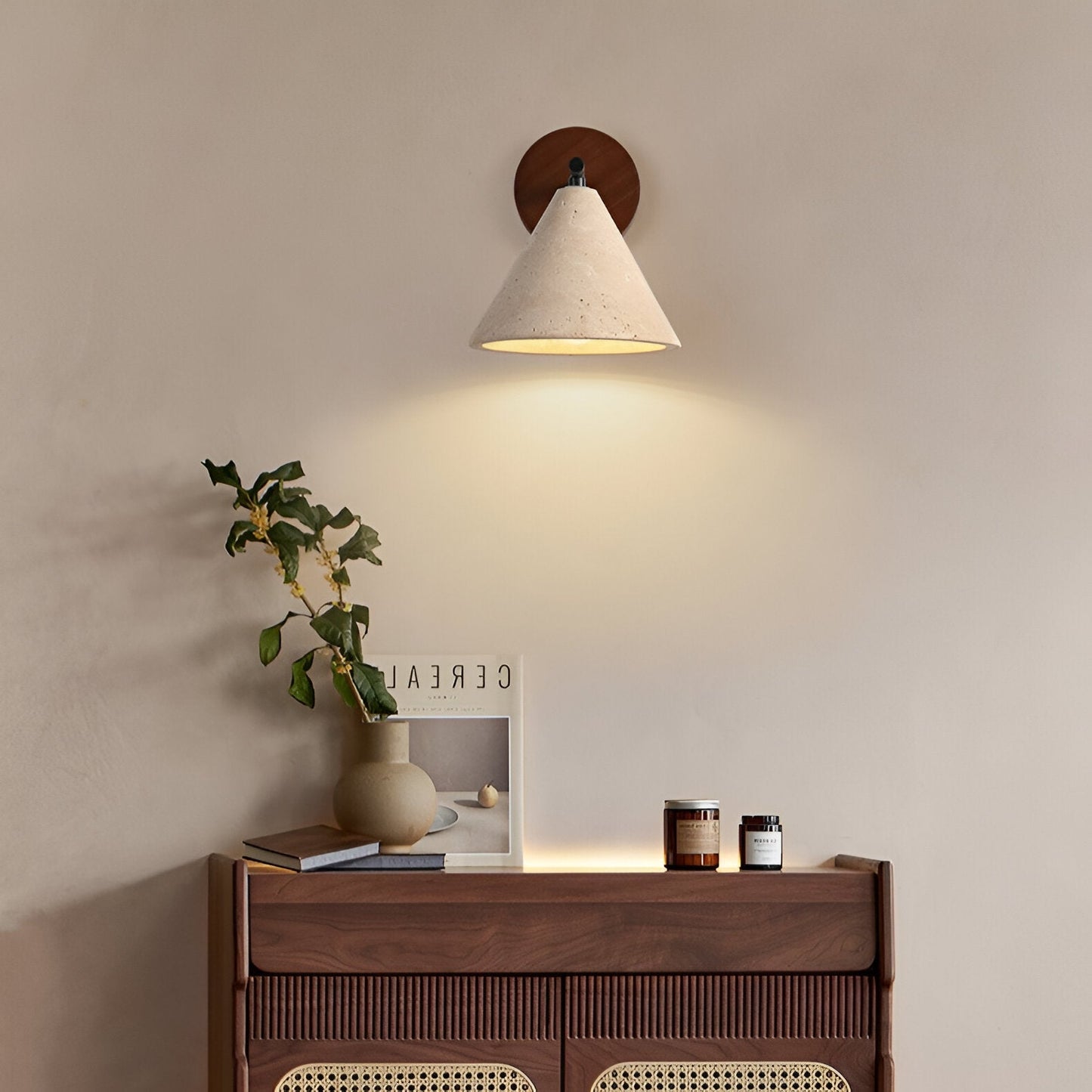 Erwin – Applique Murale en Pierre Jaune Antique