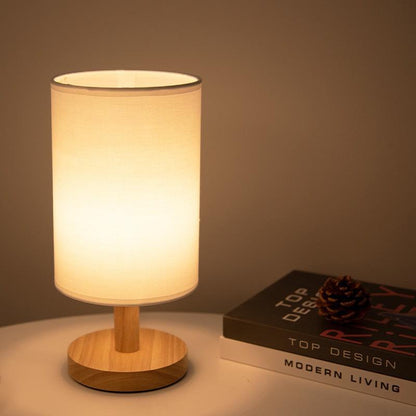 Lunora – Lampe de chevet en bois massif