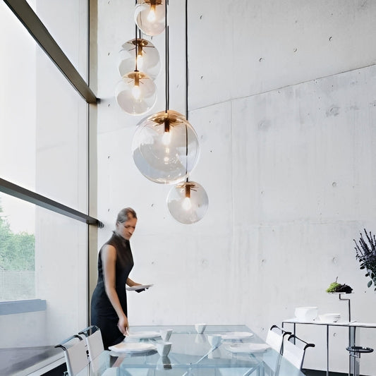 Brent – Suspension en verre postmoderne nordique