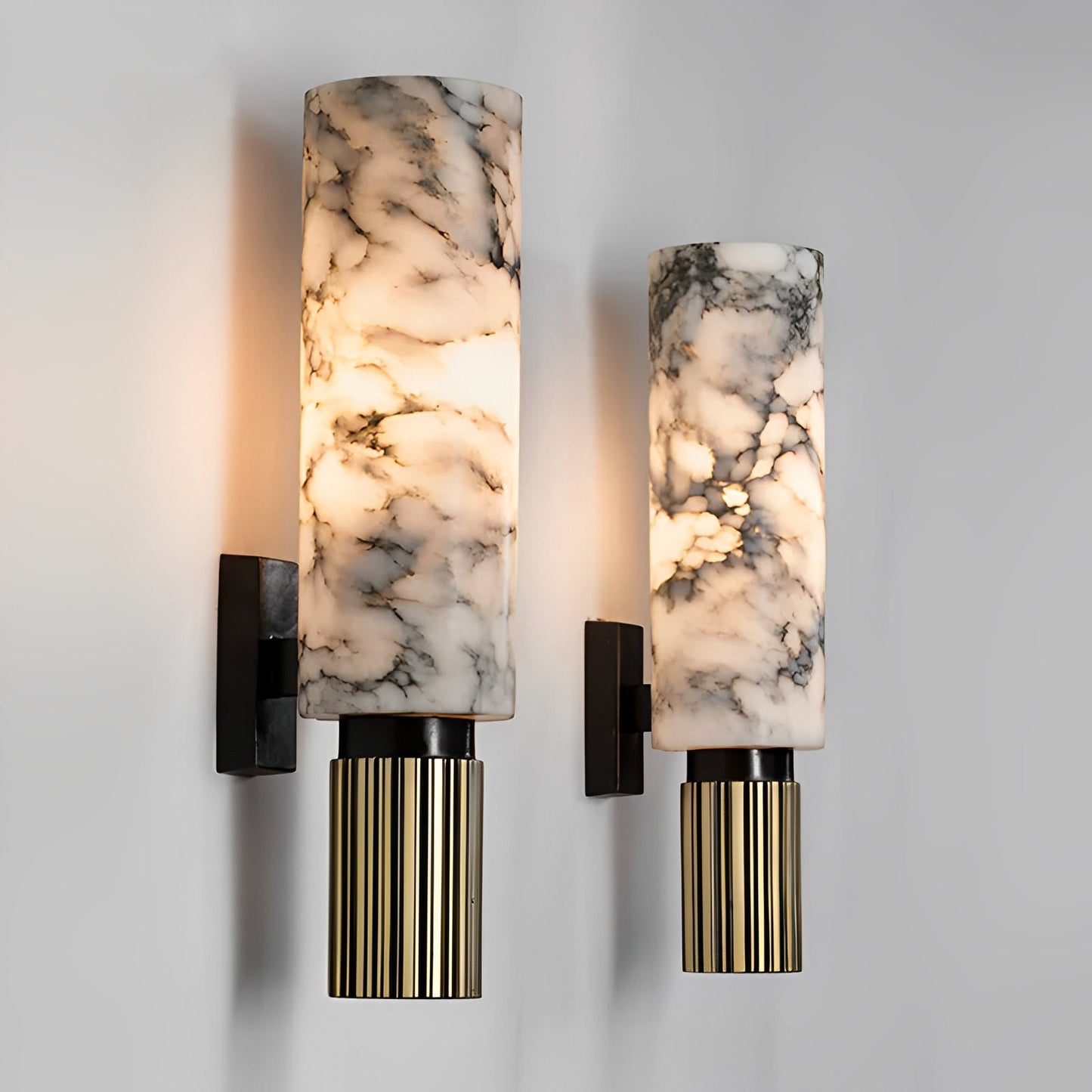 Valeria – Applique murale avec aspect marbre pour accents luxueux