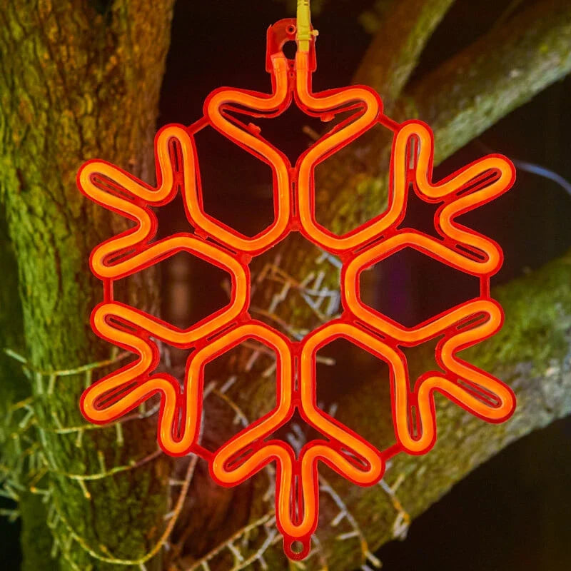 Frostella – LED Lumière Flocon de Neige pour Décoration Extérieure de Noël