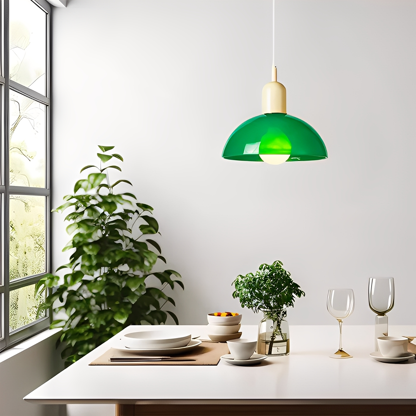 Marisa – Lustre ancien en verre Bauhaus