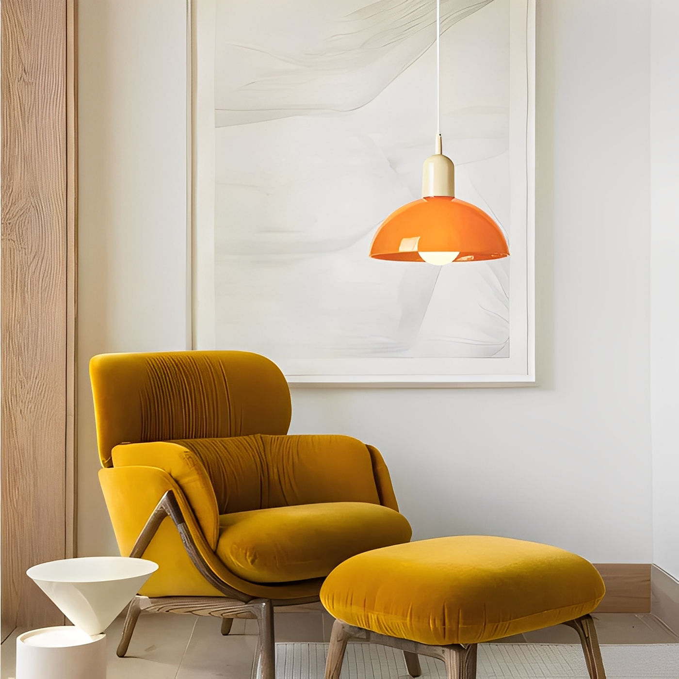 Marisa – Lustre ancien en verre Bauhaus