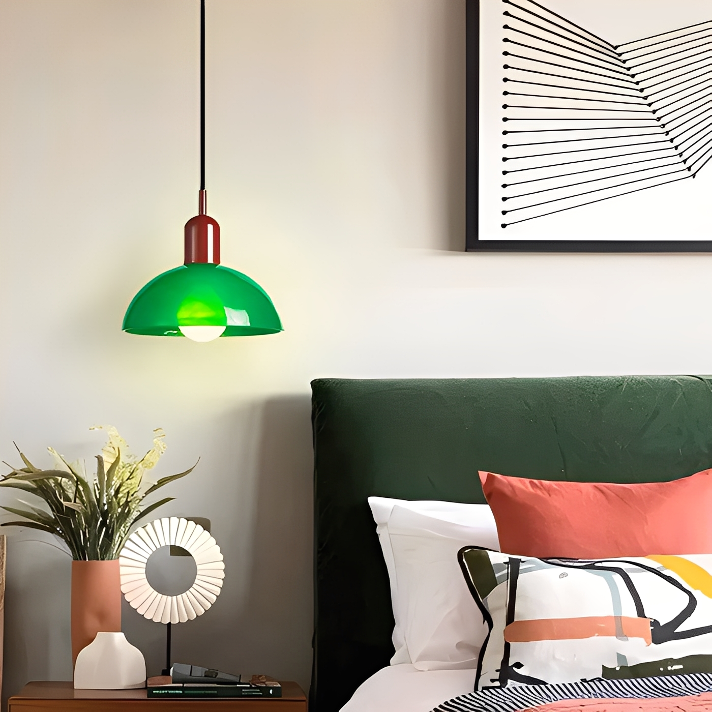 Marisa – Lustre ancien en verre Bauhaus