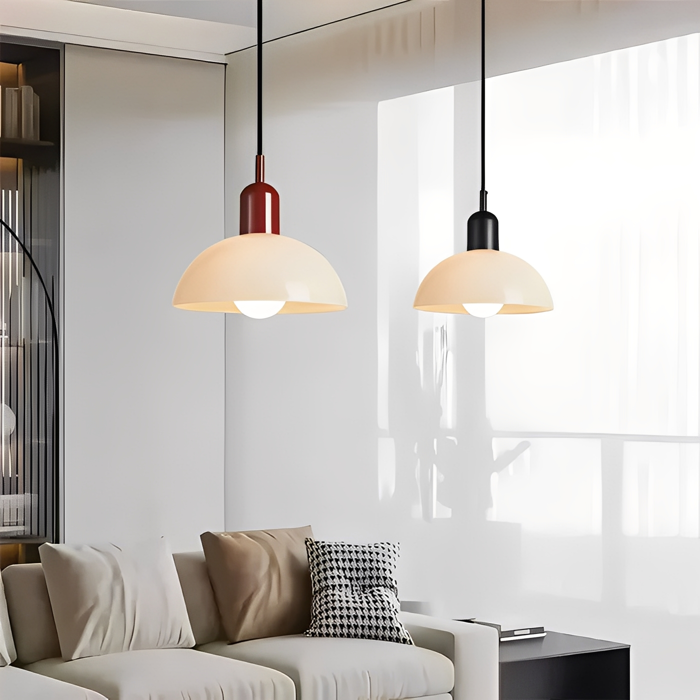 Marisa – Lustre ancien en verre Bauhaus
