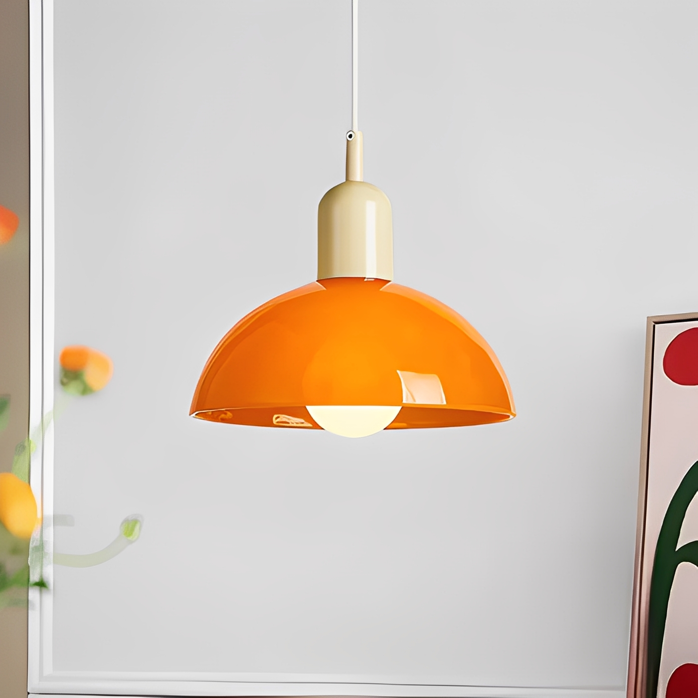 Marisa – Lustre ancien en verre Bauhaus