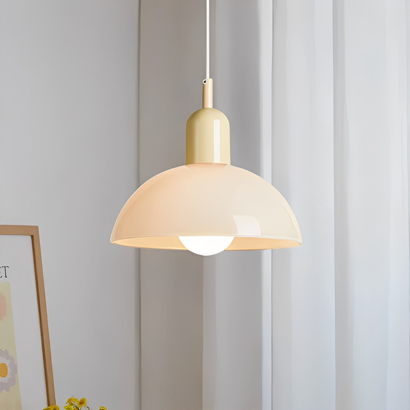 Marisa – Lustre ancien en verre Bauhaus
