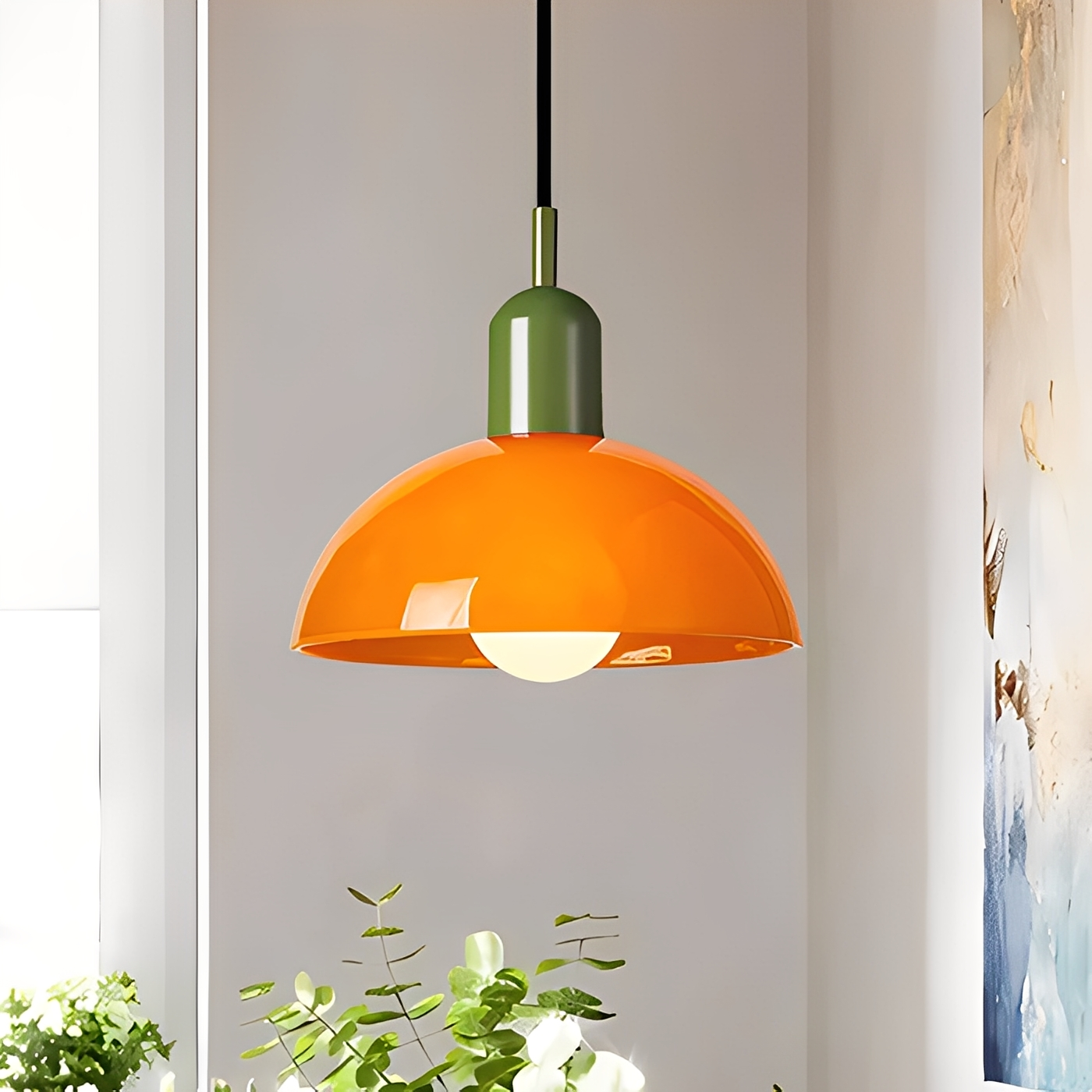 Marisa – Lustre ancien en verre Bauhaus