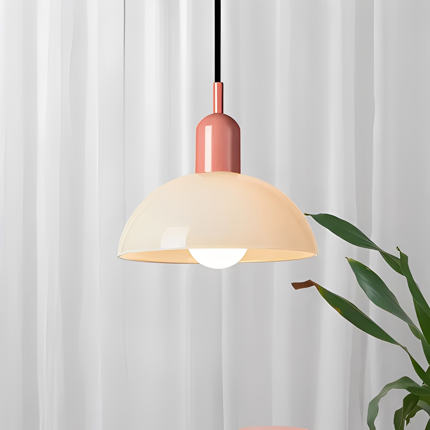 Marisa – Lustre ancien en verre Bauhaus