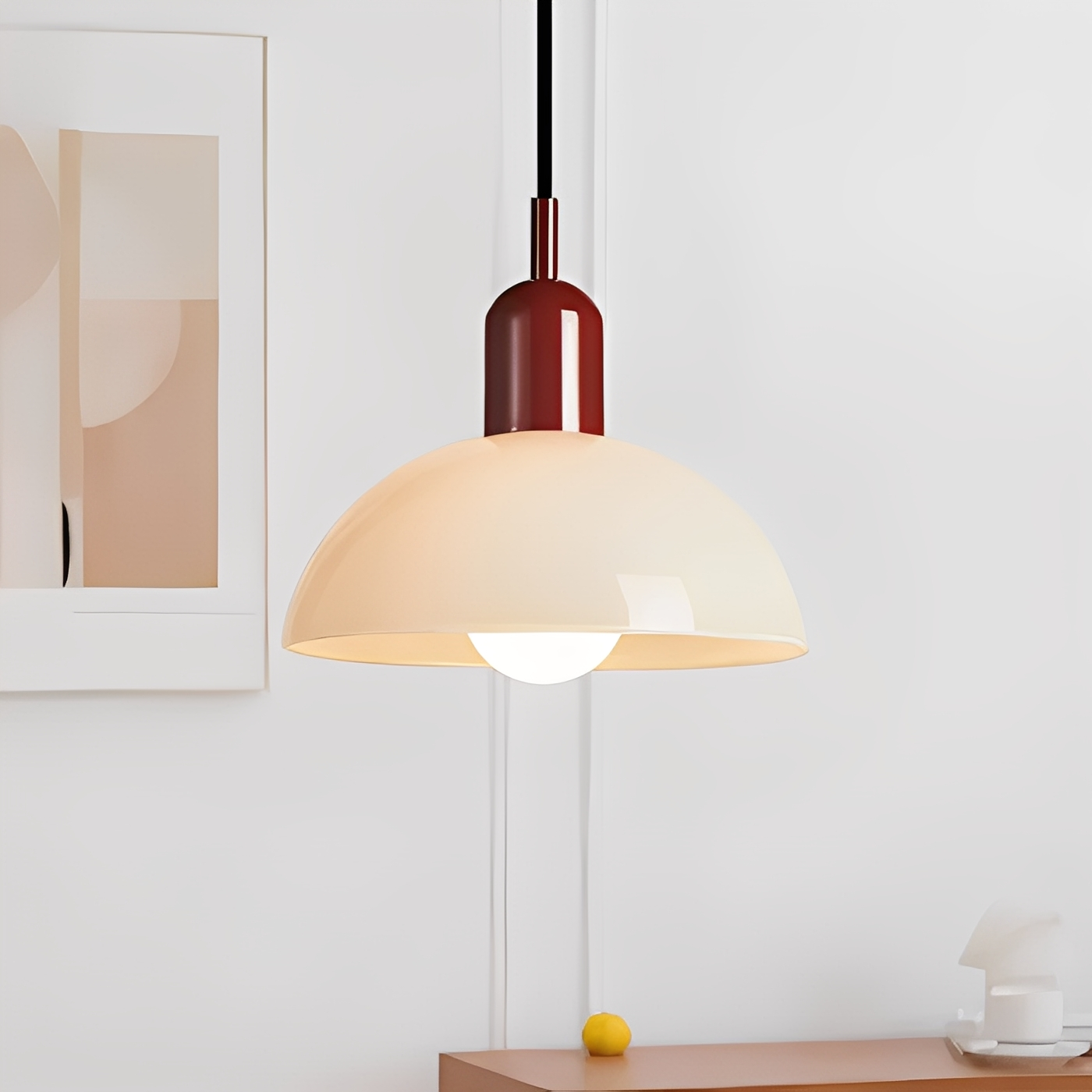 Marisa – Lustre ancien en verre Bauhaus